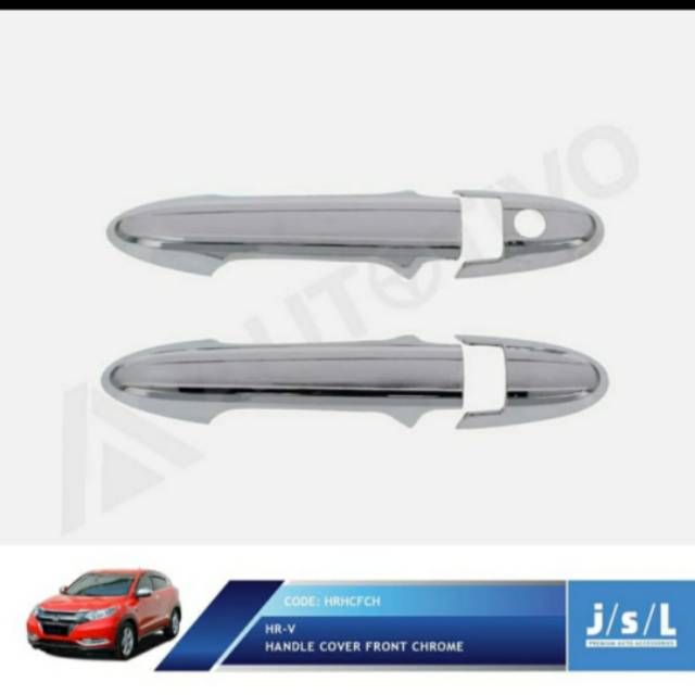 Cover handle depan HRV Hitam &amp; chrome / front handle cover  2 pcs jsl