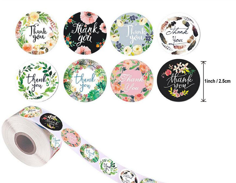 500pcs Gift Sealing Stickers Thank You for Your Love Design Scrapbook Diary Stickers Holiday Birthday Party Gift Decoration Sticker-3