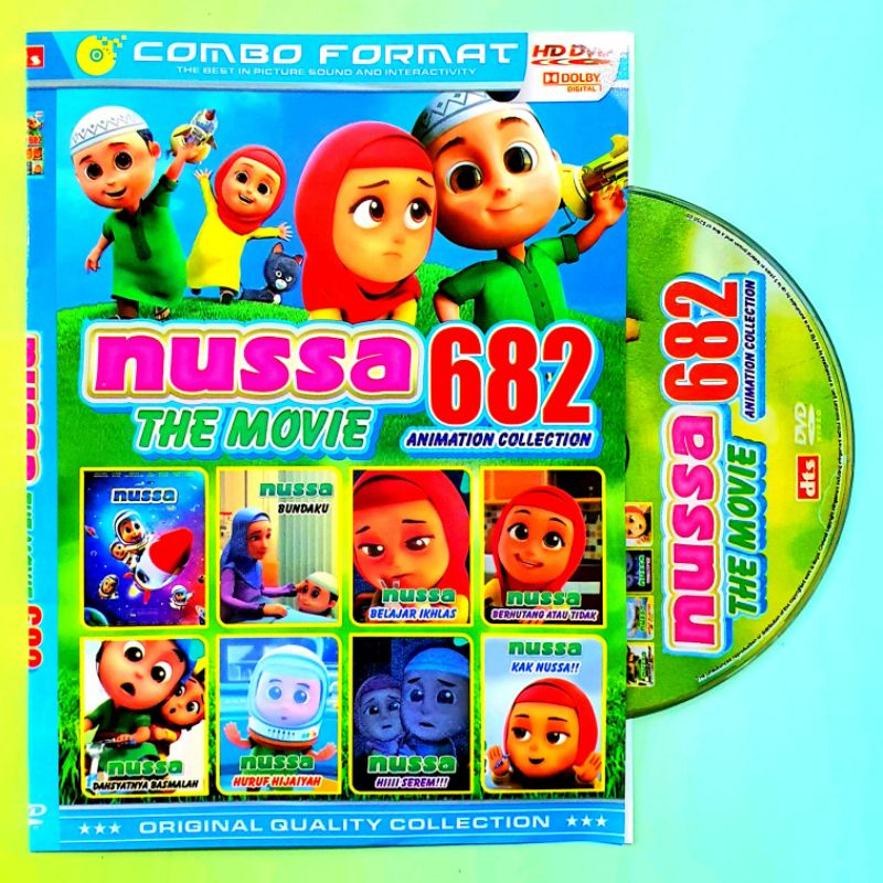 Kaset Film Nussa Rara Dahsyatnya Basmalah-Film Edukasi Religi Anak Muslim Nussa Rara Terbaru-Film An