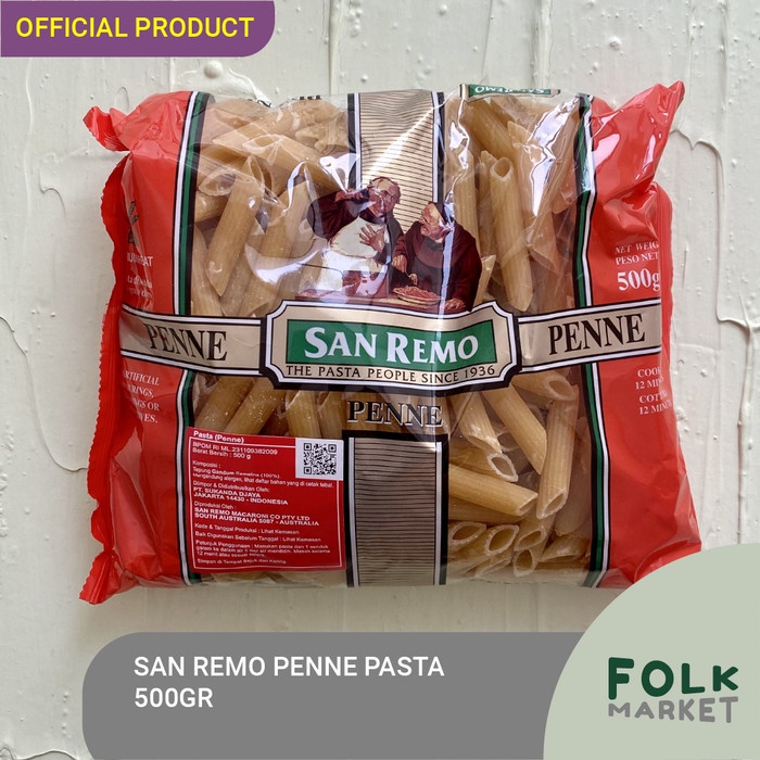 

SAN REMO Penne Pasta 500 gr - Sanremo 500gr