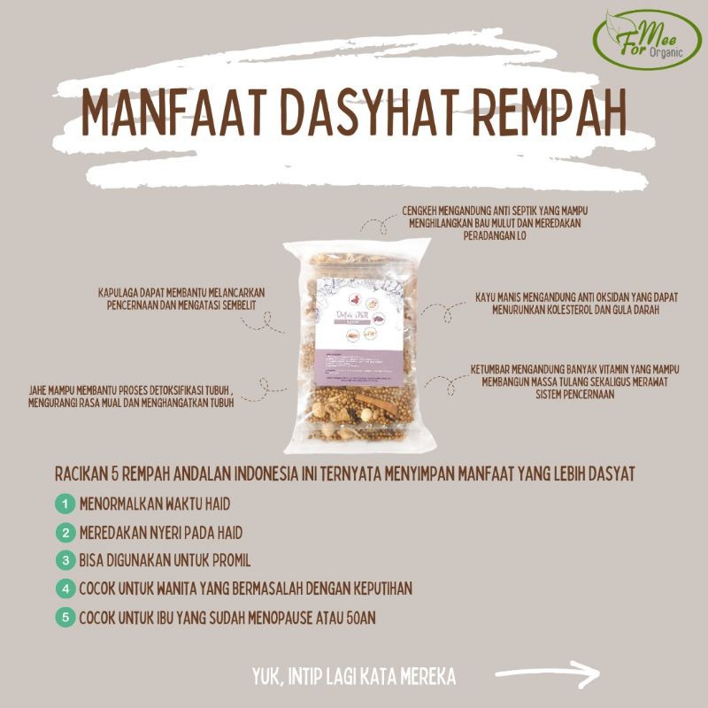 [30 Pack] Detox rahim ala JSR / Promil / Hormonal / Detox JSR  / Rempah Pack Murah dan Praktis