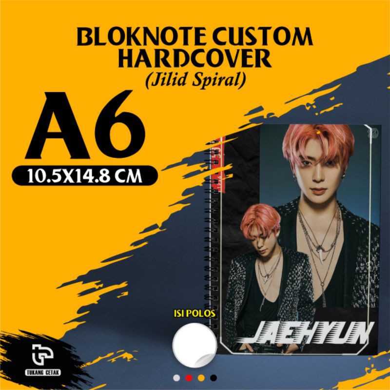 

Notes A6 Spiral Hardcover - 50 Lembar (100 Halaman) / Blocknote Custom / Blocknote Murah