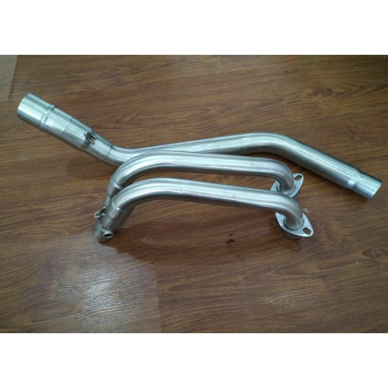 Header untuk motor 250cc 2 silinder Stainless Steel 304 Full Bending Original 3tech Racing Evolution