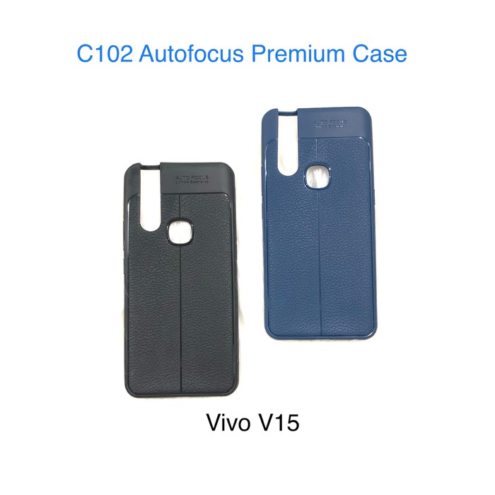 C102 VIVO V15 Auto Focus Case Premium TPU leather Silicon