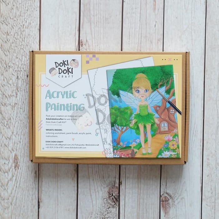 

Tinkerbell Acrylic Painting - DIY - Kerajinan Tangan - Melukis Akrilik Craft