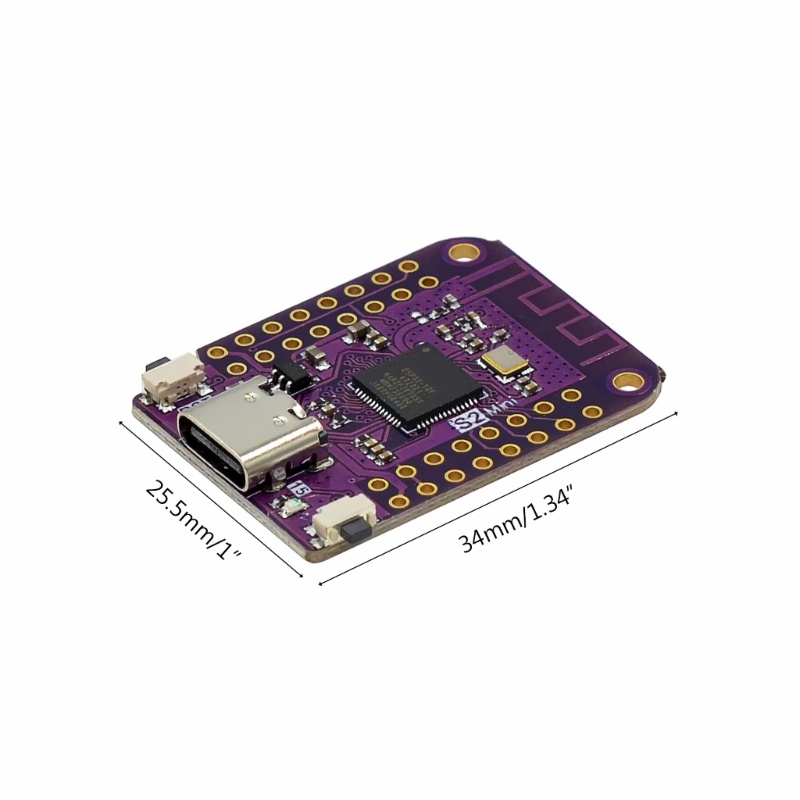 Zzz S2 Mini V1.0.0 ESP32-S2 4MB FLASH WIFI ESP32-S2FN4R2 IC Tipe C 34X25.5MM