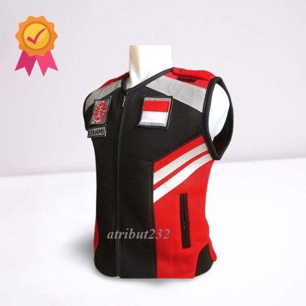 Rompi Jala Double Mes Bikers Patwal Ambulance Premium Gratis Nama