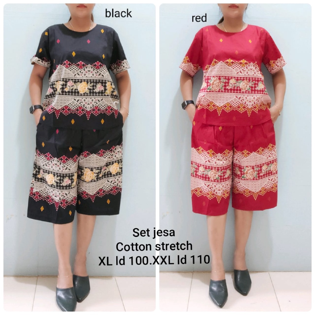 pakaian wanita setelan kulot batik JESA
