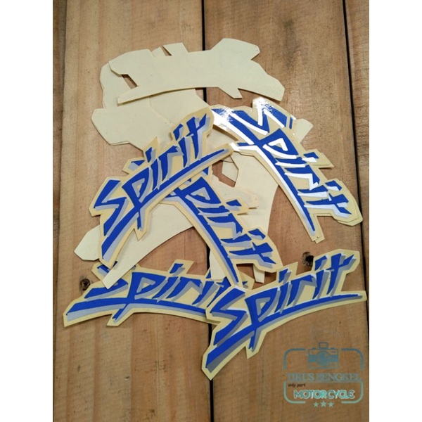 sticker stiker sayap leigshield Suzuki Rc100 Spirit Biru