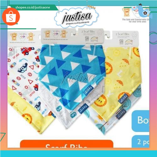 Promo !! Paket Libby Slaber Bayi Motif isi 2pcs - Libby Tatakan Iler bayi - Baby merk Libby - tatakan makan