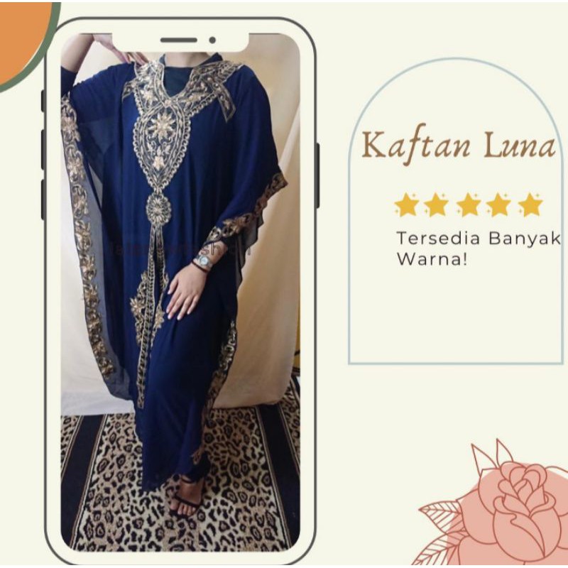 Kaftan ceruty Luna maya navyy