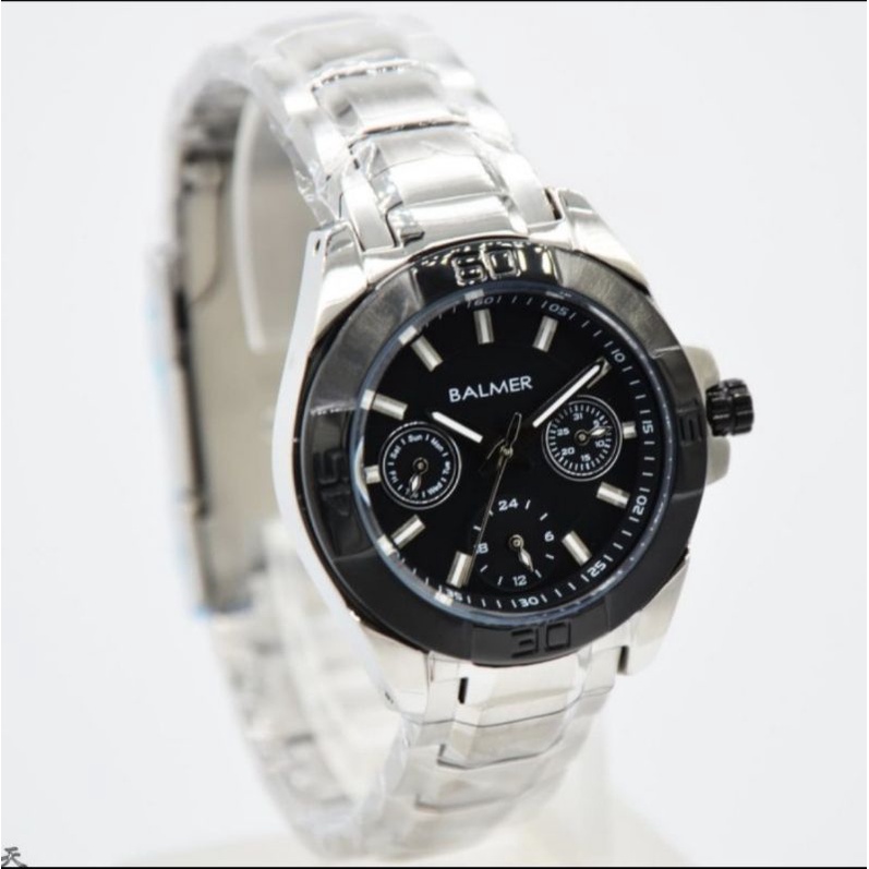 JAM TANGAN WANITA BALMER 7928 SILVER BLACK ORIGINAL GARANSI RESMI