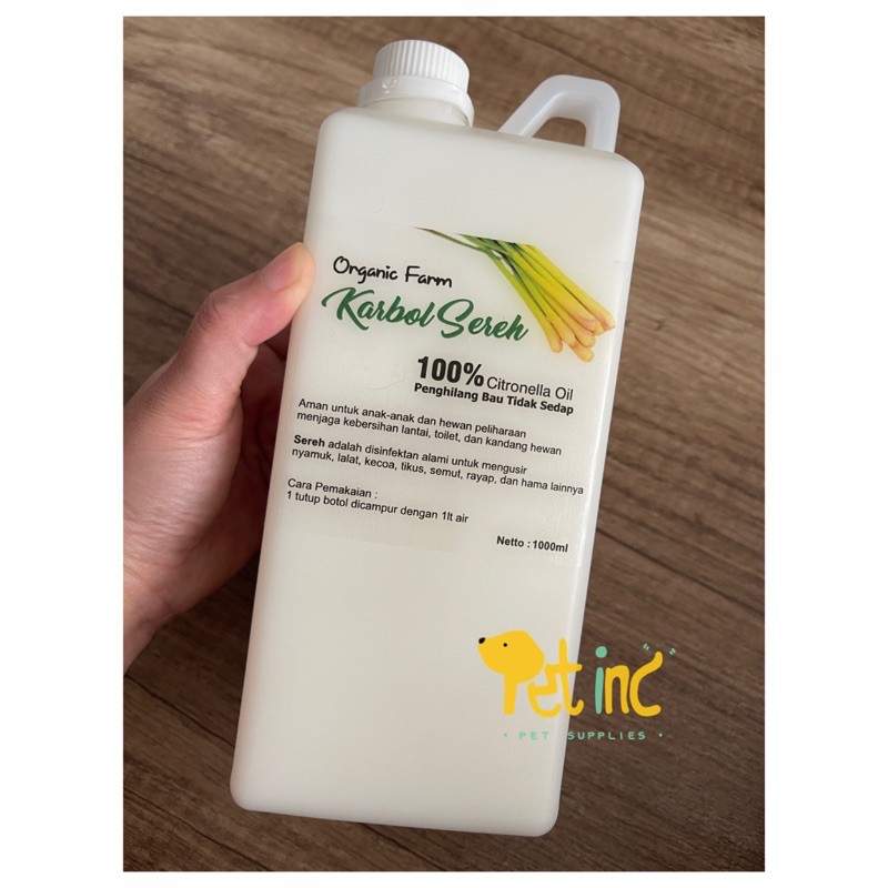 Organic farm karbol serel 1000ml - 1 litter citronella oil