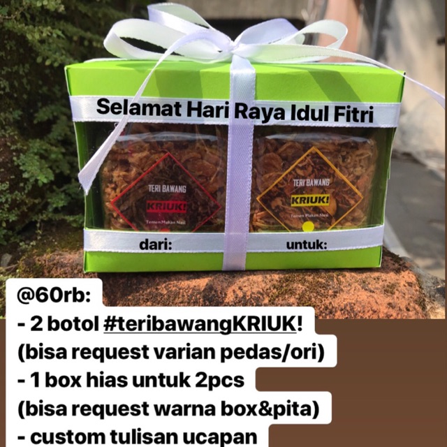 

Parcel isi 2pcs Teri Bawang Kriuk!