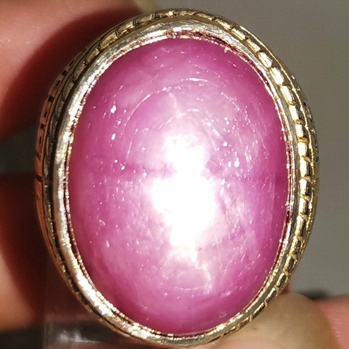 Batu Cincin Ruby Star Pink Jumbo