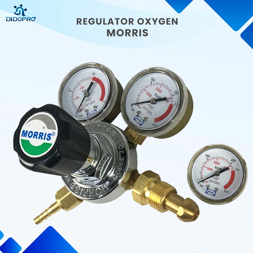 Morris 201 Regulator Oksigen Oxygen Harris Style ORIGINAL