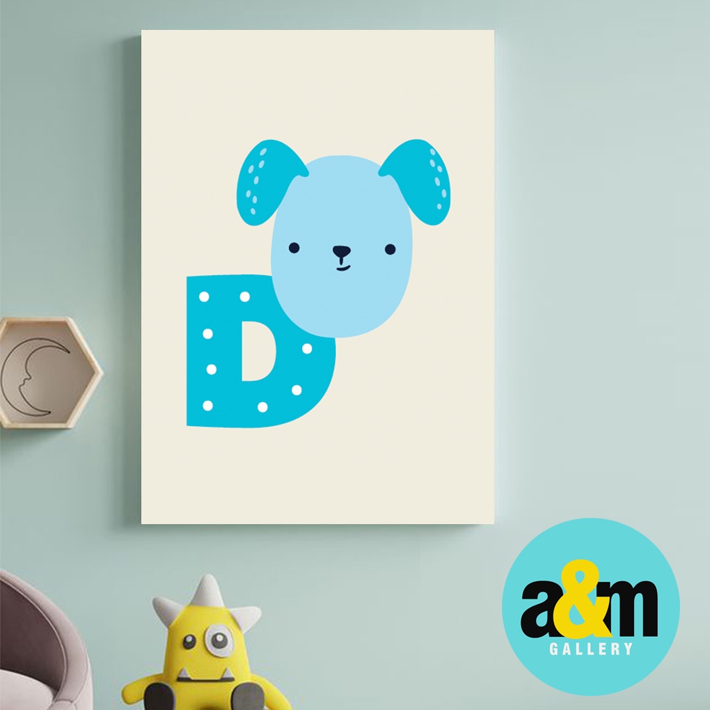 Hiasan Dinding Kamar Bayi (A4) Dekorasi Kamar Bayi Hiasan Kamar Anak Tema Binatang - A&amp;M