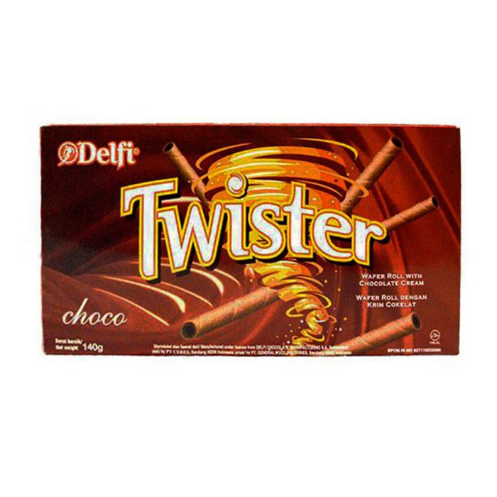 

Snack/Biskuit TWISTER CHOCO 140 GRAM - DELFI PRODUCT