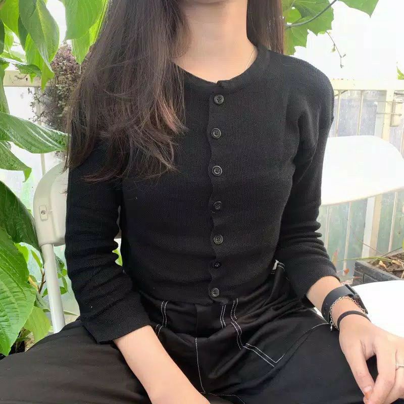 BAILEY CARDI RAJUT / ANGEL BOTON SKIRT / KARDIGAN CROP TOP-1