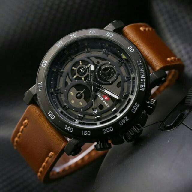 Jam tangan pria Quiksilver bahan tali kulit