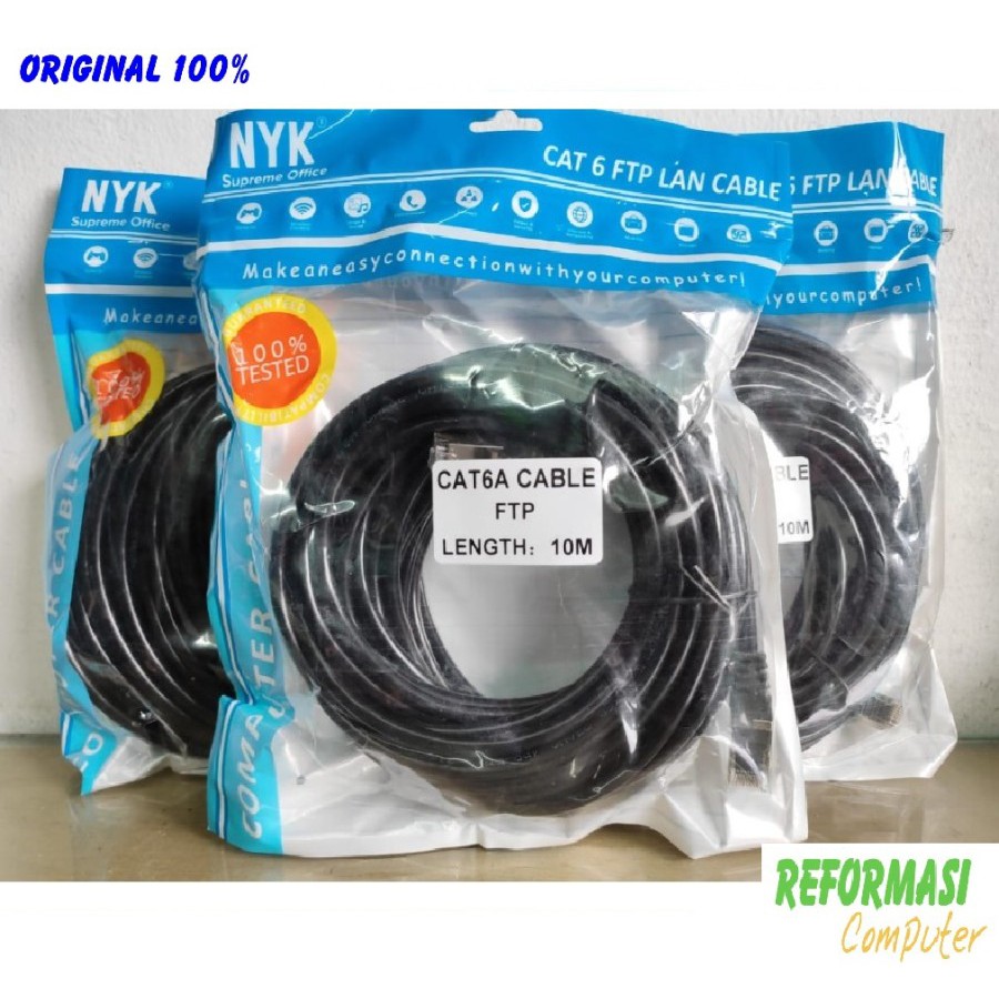 KABEL LAN 10METER NYK CAT 6 / FTP 10 M / LAN 10M