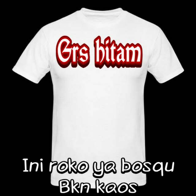 Kaos polos grs hitam nyaman untuk daleman | Shopee Indonesia