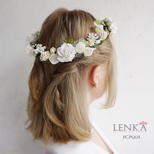 [READY STOK] FLOWER CROWN WEDDING PESTA PENGANTIN AKSESORIS RAMBUT FCP001