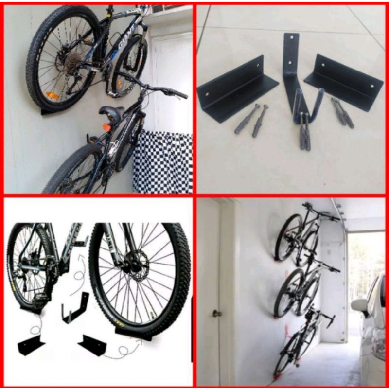 gantungan sepeda dinding besi gantungan pedal sepeda tempel dinding