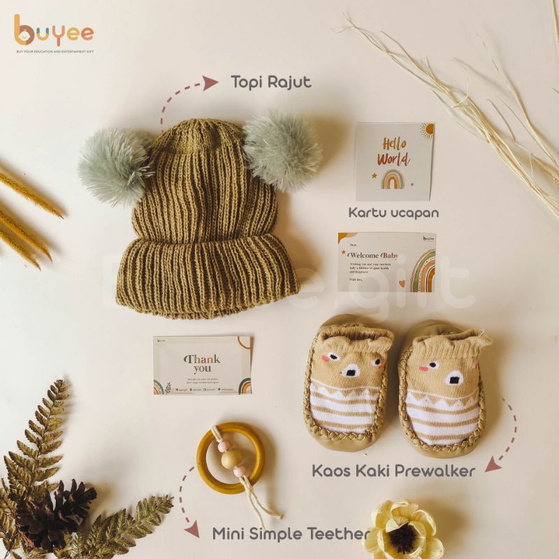 Premium Baby Hampers Buyee.gift | Kado Lahiran Bayi | Baby Gift Set | Parcel Baby Newborn-Sky choco