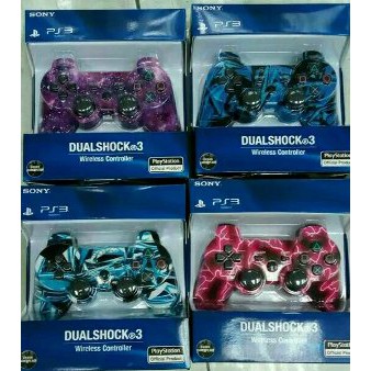 STIK PS3 WIRELES ORI PABRIK CORAK WARNA   STICK PS3 OP   STIK PS3   STICK ORIGINAL SONY   JOYSTIK