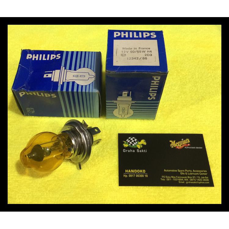 TERMURAH BOHLAM PHILIPS H4 KONDOM KUNING FRANCE