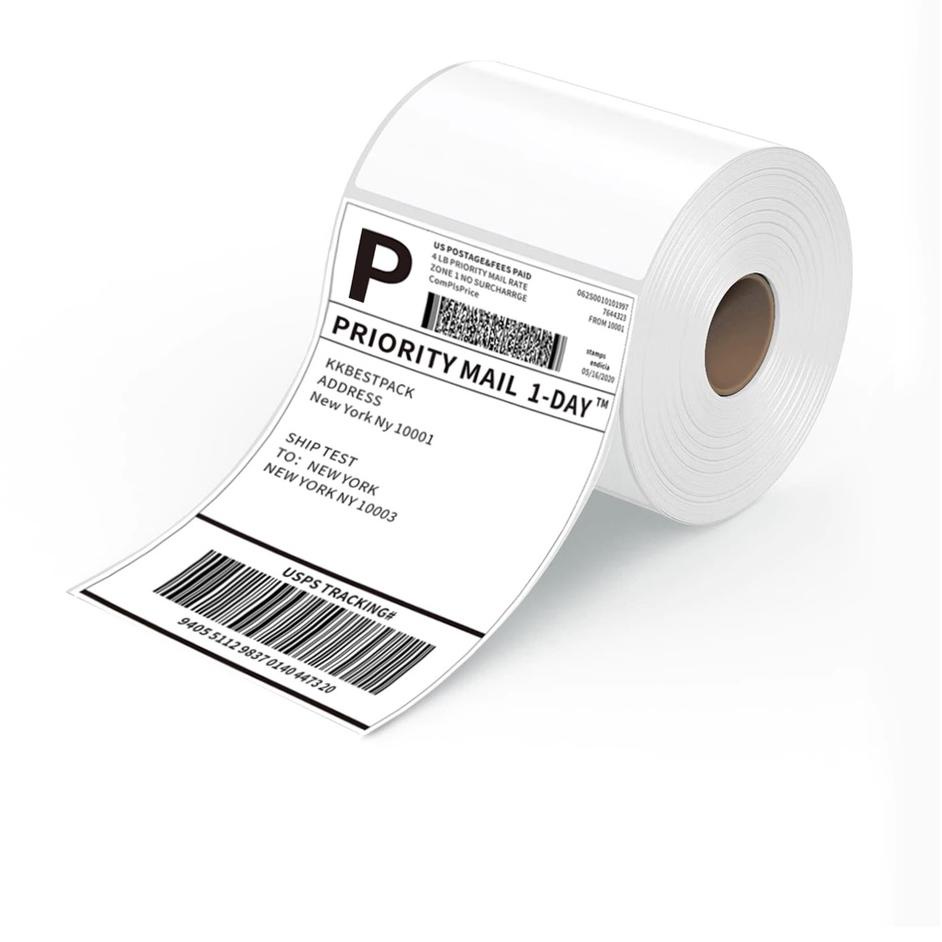 

⸨QeS ♚⸩ Thermal Direct Label/Kertas Thermal Label Barcode/Kertas Label Stiker Blueprint - ROLL //Terready