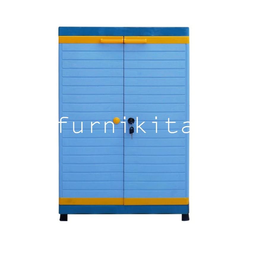 ✶ LEMARI SERBAGUNA PLASTIK MINI CLUB GRAND SUSUN 2 KUNCI ➶