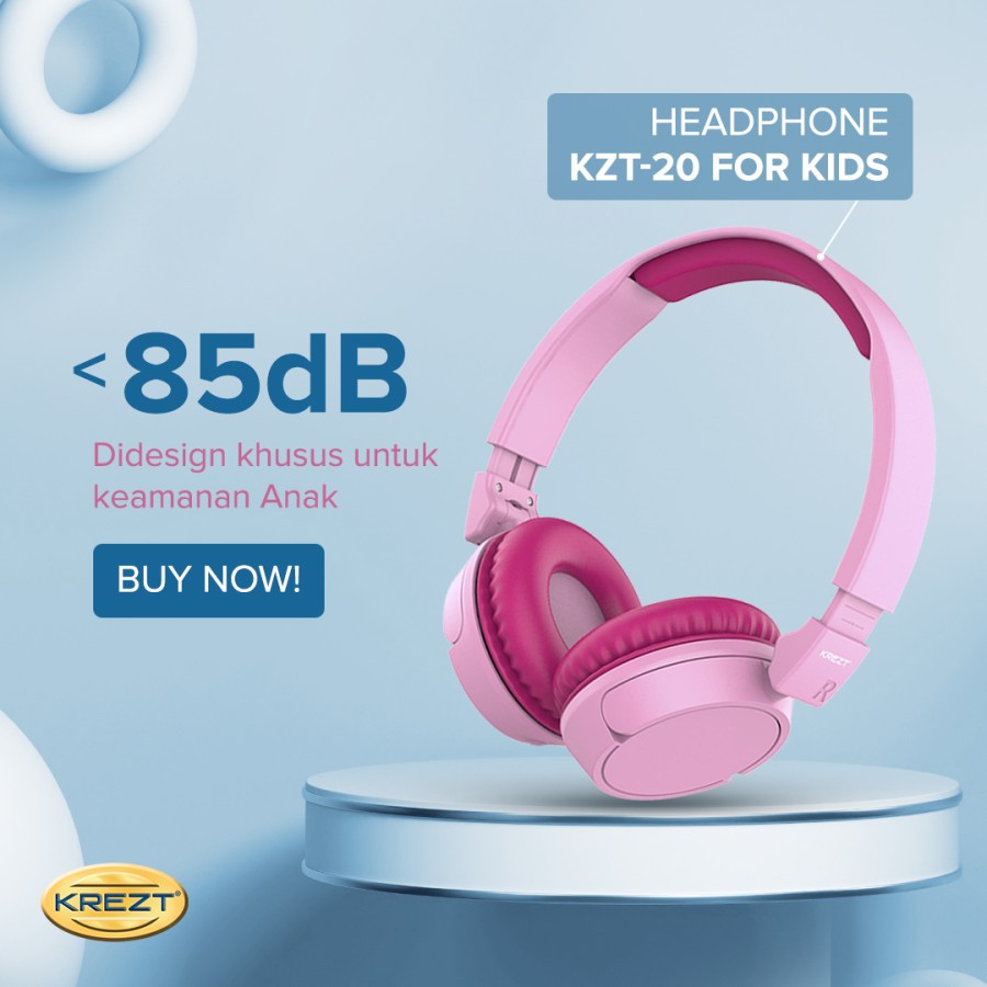 KIDS HEADPHONE KREZT KZT20 - HEADSET ANAK - HEADPHONE ANAK