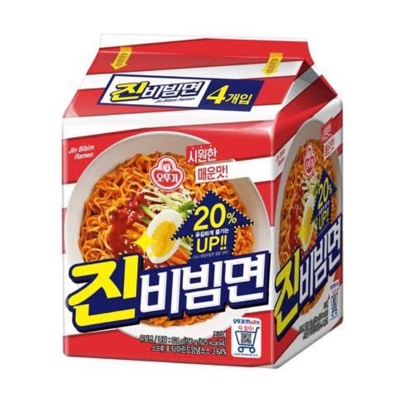 

Ottogi Jin Bibim Ramen Pack Isi 4 Pcs