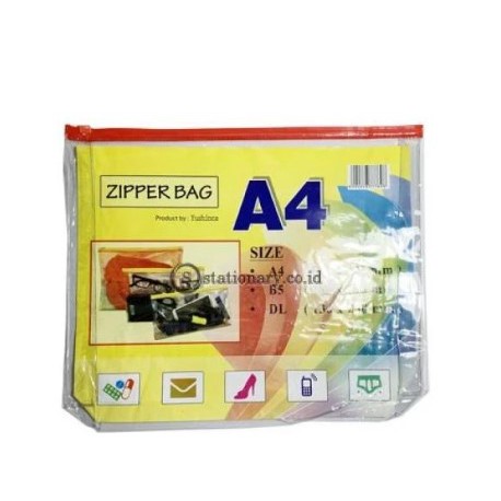 

Yushinca Zipper Bag Clear Lipat Punggung A4 (320mmX245mm) #ZB-102