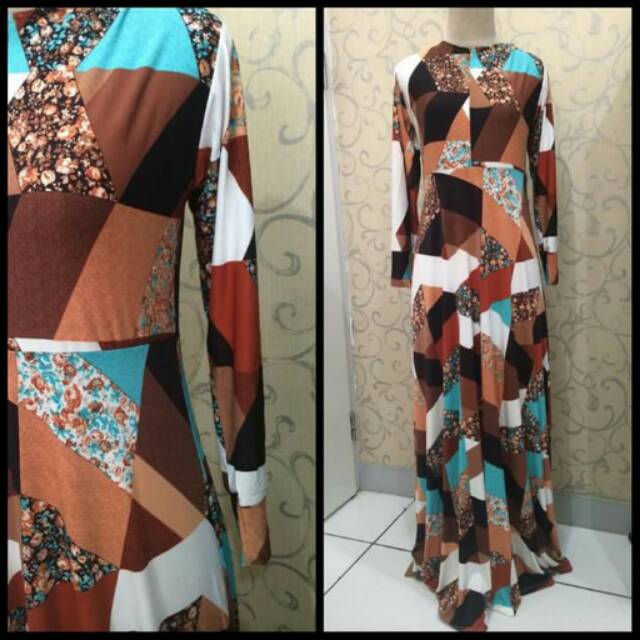 Gamis bahan jersey