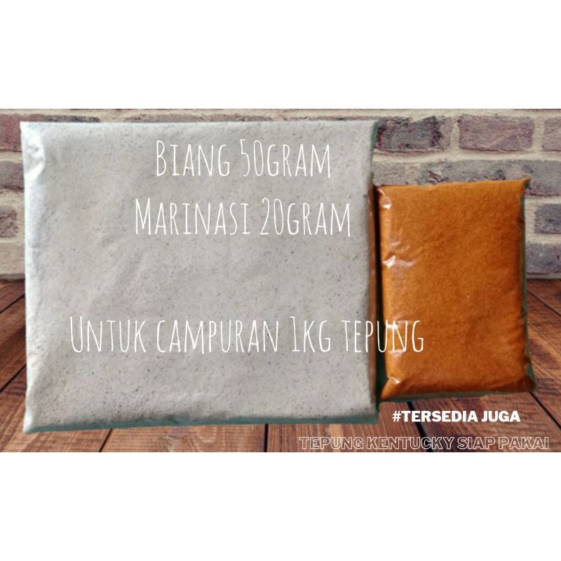 

paket biang marinasi fried chicken kentucky untuk 1kg tepung