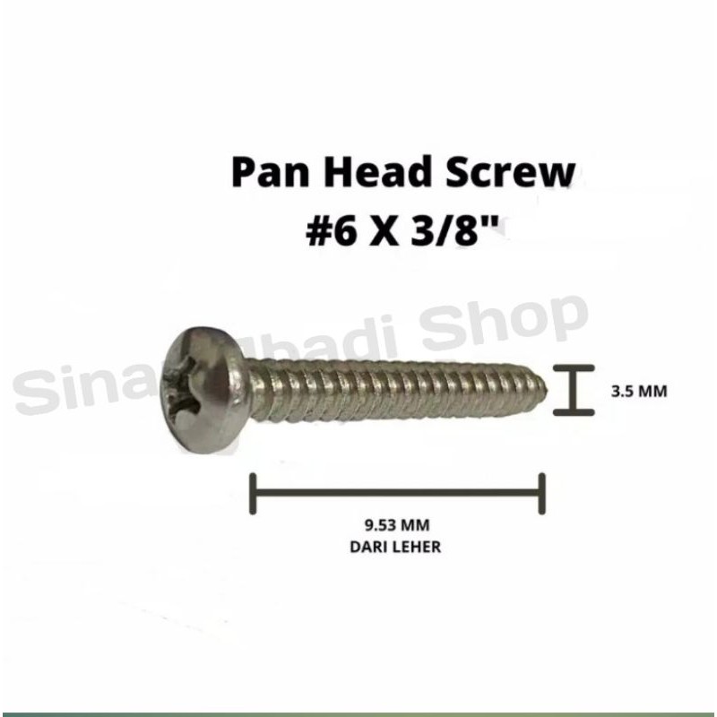 Sekrup kayu 1cm ( isi 10pc)