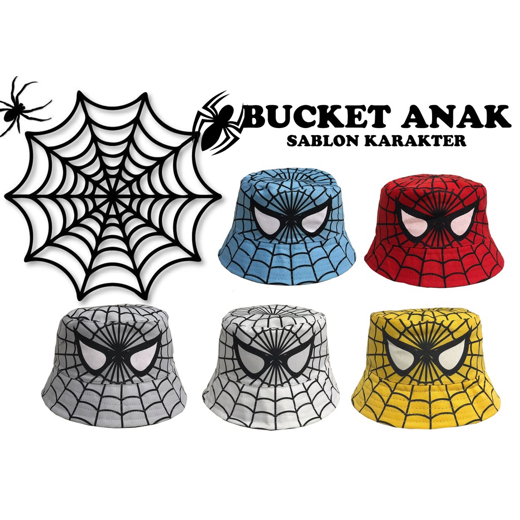Bucket Sablon Anak Spd Full Print / Topi Anak Laki Laki