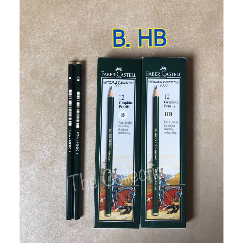 

STOK TERBATAS ATK0561FC paket isi 2 pensil B HB Faber Drawing Pencil sketsa drafting