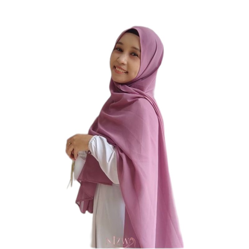Hijab Pashmina Plisket Shawl/Pashmina Plisket Ceruty Babydool-lavender