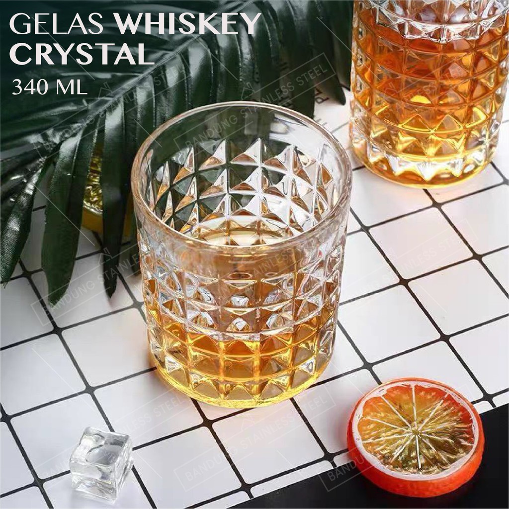 gelas whiskey 340ml beer bir vodka kaca cangkir old fashioned coktail