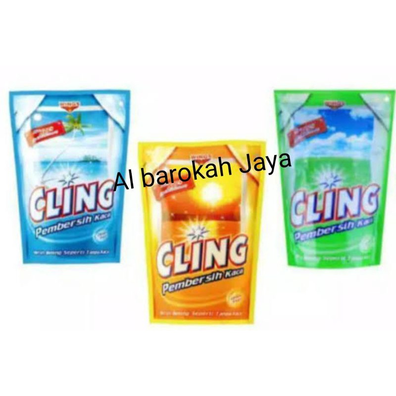 CLING Pembersih Kaca - Biru [425 mL- Refill] -