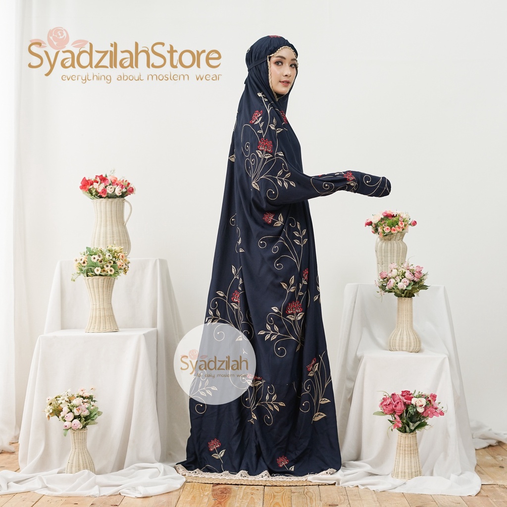 SYADZILAH - Mukena Terusan Dewasa Bordir Syafara