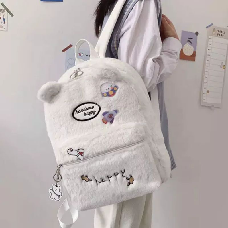 ETALASE KOREA 10/TAS BULU IMPORT/TAS SEKOLAH/TAS IMPORT/TAS BULU BAHAN HALUS LEMBUT/TAS BULU POLOS COKLAT/TAS BULU/TAS JALAN JALAN/TAS HANGOUT/TAS ANAK/TAS RANSEL REMAJA/TAS RANSEL UNTUK SEKOLAH KULIAH/TAS ANAK/TAS REMAJA/TAS GENDONG/TAS IMPORT CEWEK TKSD