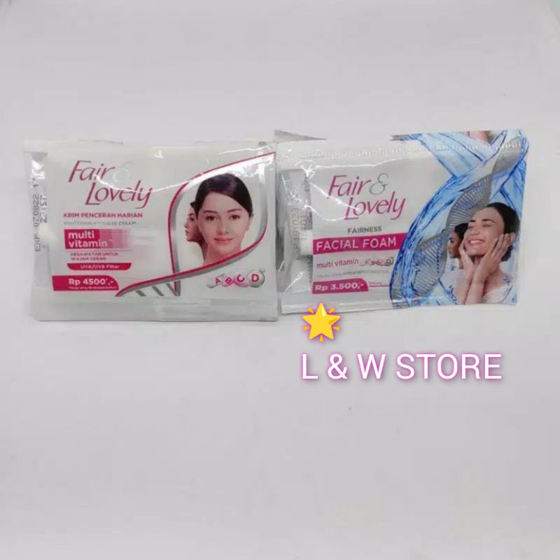 FAIR &amp; LOVELY SACHET 9 gr Facial Foam Dan Cream