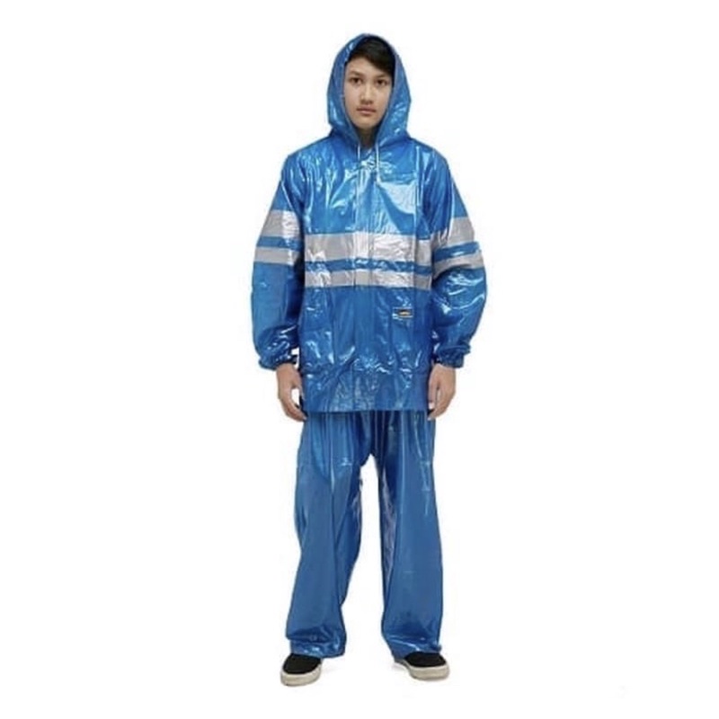 Jas Hujan Dewasa Setelan Baju Celana Elmondo Stardust