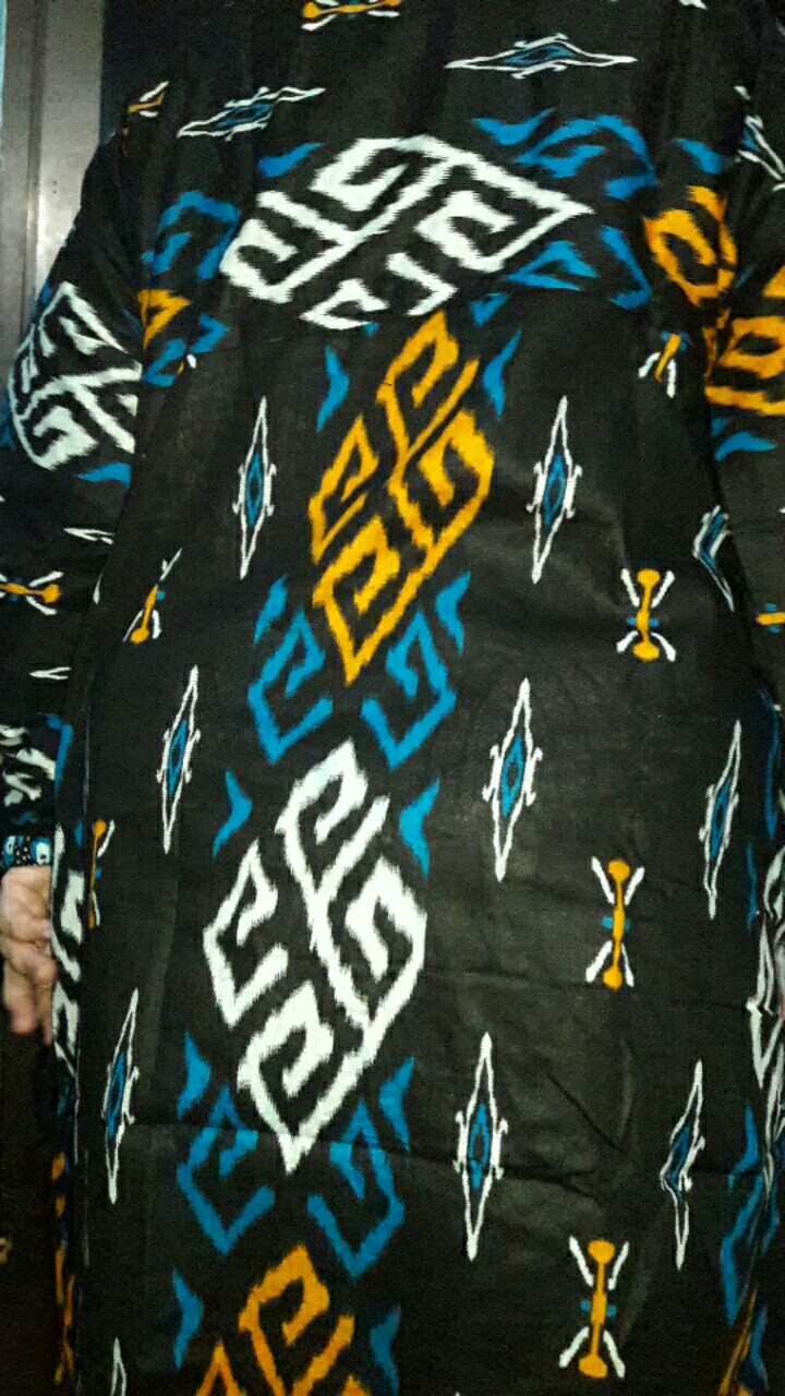 Gamis Batik Kombinasi Motif Songket