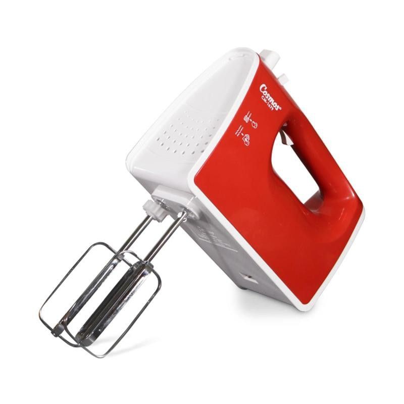 Cosmos Hand Mixer Tenaga Turbo 5 Speed CM1679 Merah 200Watt